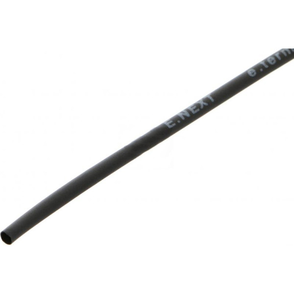 Черная термоусадочная трубка E.Next s024118 3,0/1,5мм (1м)