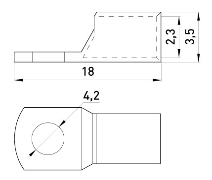 Медный кабельный наконечник E.Next е.end.stand.sc.1.5 (s040012) - фото №1