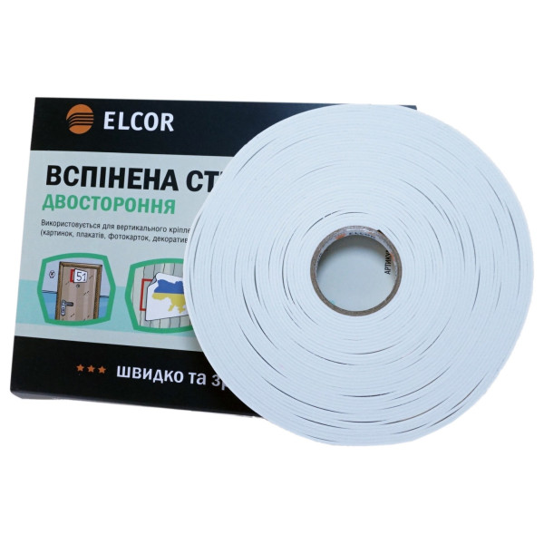Вспененная двусторонняя лента Elcor 40206779 TREVA910 9мм (10м) - фото №1