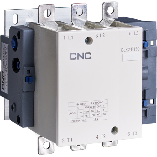 Електромагнітний контактор CNC CJX2-F-150 75кВт 220В 150А (Б00030460)