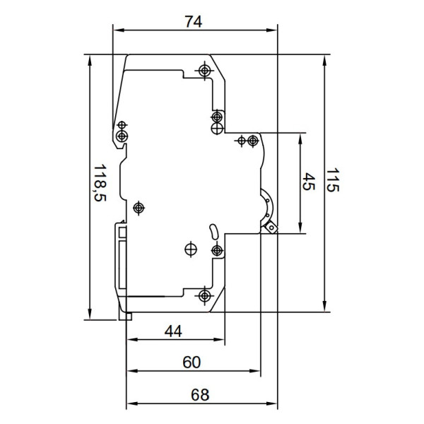 Однополюсный автомат SEZ 121 C 100А (PR121C100А) - фото №1