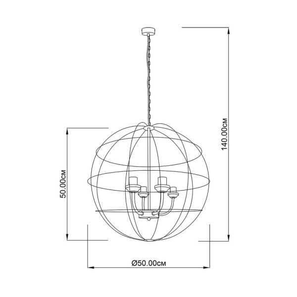 Люстра подвесная Imperium Light 81450.05.05 Oslo - фото №1