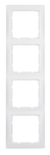 Рамка 4-местная полярная белизна матовая Berker S.1