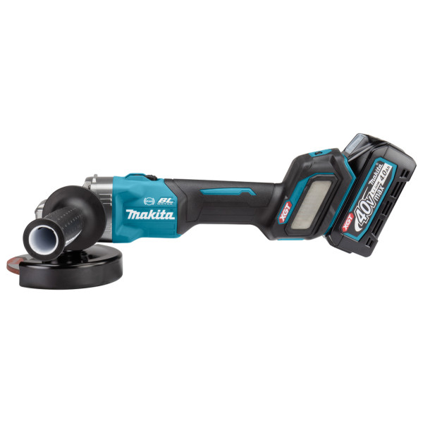 Аккумуляторная угловая шлифмашина Makita GA023GM201 XGT 40В 125мм с аккумуляторами BL4040x2