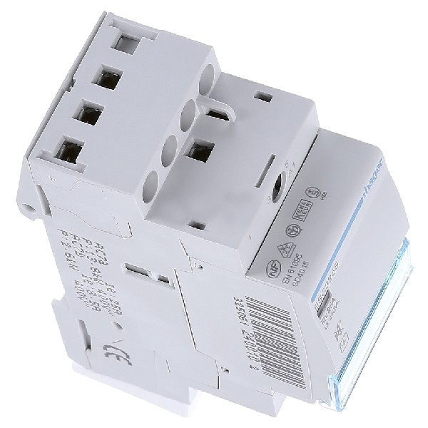 Модульний контактор ESC325S (25A, 3НО, 230В) Hager - фото №6