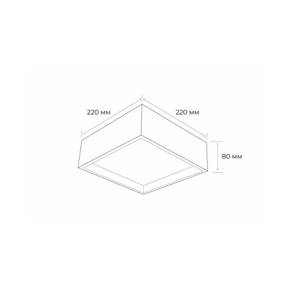 Світильник стельовий MJ-Light D014 20w wh 4000k - фото №1