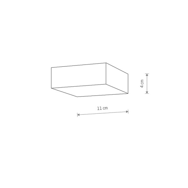 Потолочный светильник Nowodvorski 310424 Lid Square Led 1x15W 3000K 1100Lm IP20 Bl - фото №1
