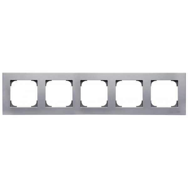 Пятиместная рамка ABB Sky 8575 PL (серебро)
