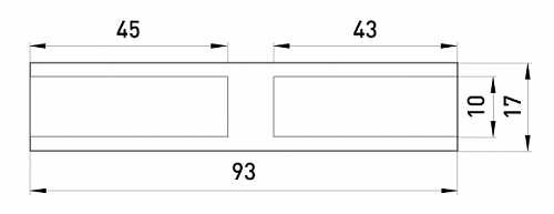 Алюминиевая гильза E.Next e.tube.stand.gl.50 соединительная (s4042003) - фото №1