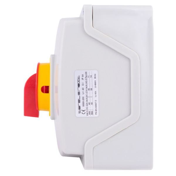 Пакетный переключатель E.Next LK63/3.323-ОК/45 1-0-2 63А IP44 под пломбировку) 3p (8838-200) - фото №1