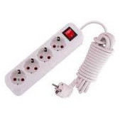 Удлинитель Sokol на 4 гнезда с заземлением и выключателем 2м (7.5.1.165700)