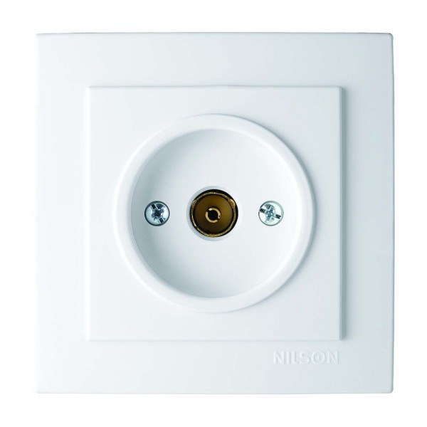 Розетка Nilson Touran белая TV ( 24111029 )