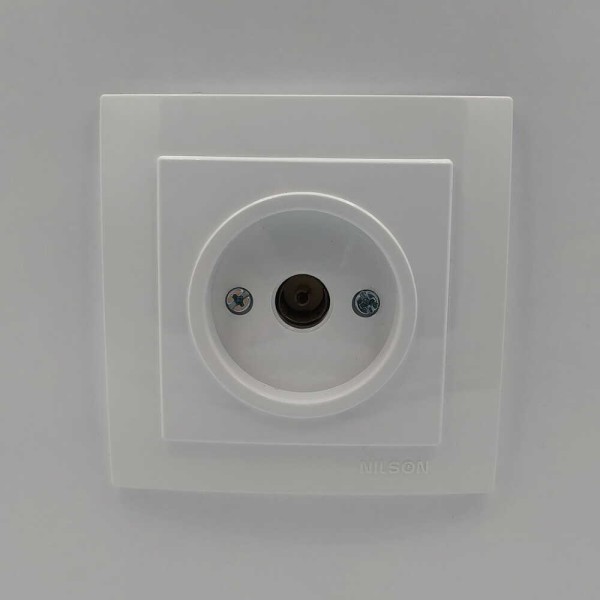 Розетка Nilson Touran белая TV ( 24111029 ) - фото №1