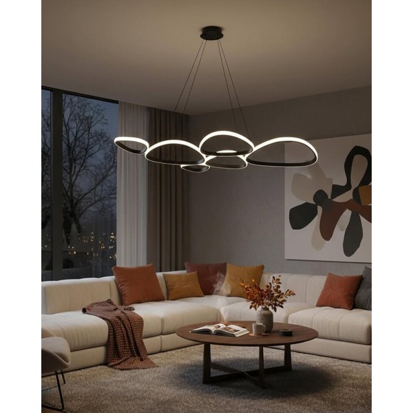 Подвесной светильник, люстра Goldlux 334053 Petra LED 1x58W 4000K 9000Lm IP20 черный - фото №1