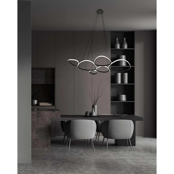 Подвесной светильник, люстра Goldlux 334053 Petra LED 1x58W 4000K 9000Lm IP20 черный - фото №2