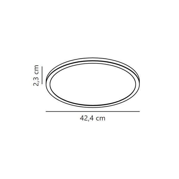 Потолочный светильник Nordlux 2210666103 Oja LED 1x24W 2700K 2200Lm IP54 черный - фото №4