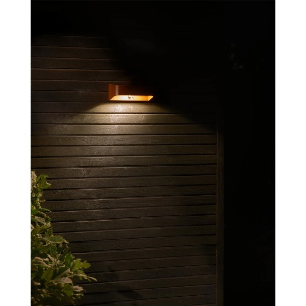 Уличный светильник на солнечной батарее Nordlux 2618001018 Marcellio LED 1x5W 3000K 400Lm IP54 коричневый - фото №1