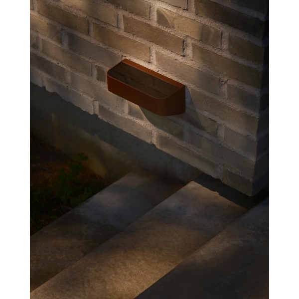 Уличный светильник на солнечной батарее Nordlux 2618001018 Marcellio LED 1x5W 3000K 400Lm IP54 коричневый - фото №2