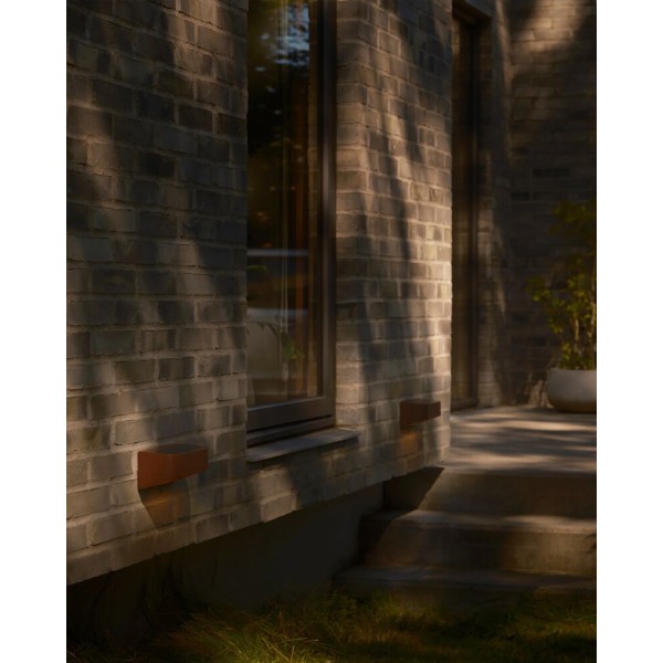 Уличный светильник на солнечной батарее Nordlux 2618001018 Marcellio LED 1x5W 3000K 400Lm IP54 коричневый - фото №3