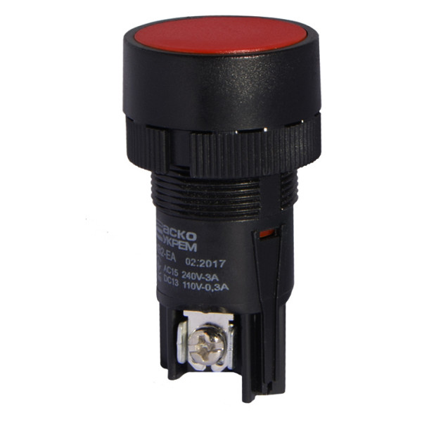 Кнопка Аско-Укрем XB2-ЕA145 NO+NC «Стоп» червона (A0140010037) - фото №2