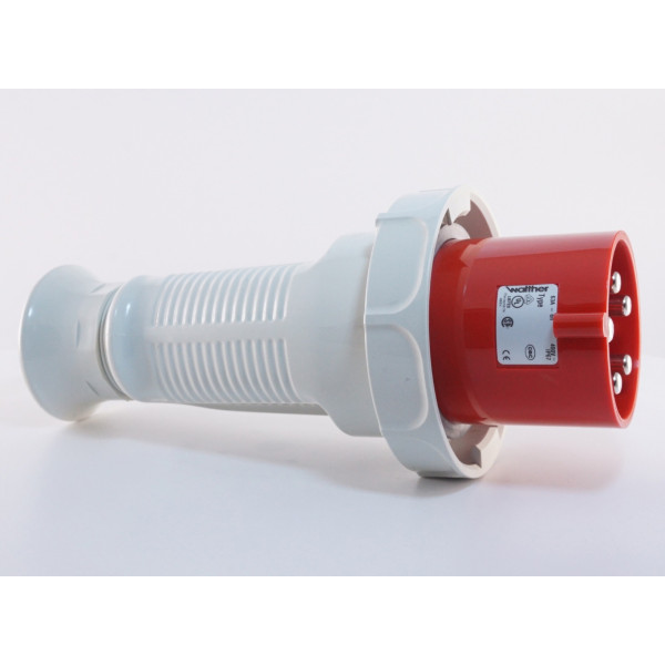 Трехфазный штекер на кабель WALTHER WL269406 (3P+E) 63А 380V IP67 - фото №2