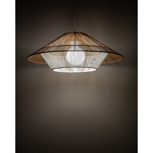 Подвесной светильник, люстра Nowodvorski 11156 Japandi S E27 1x25W IP20 бежевый - фото №1