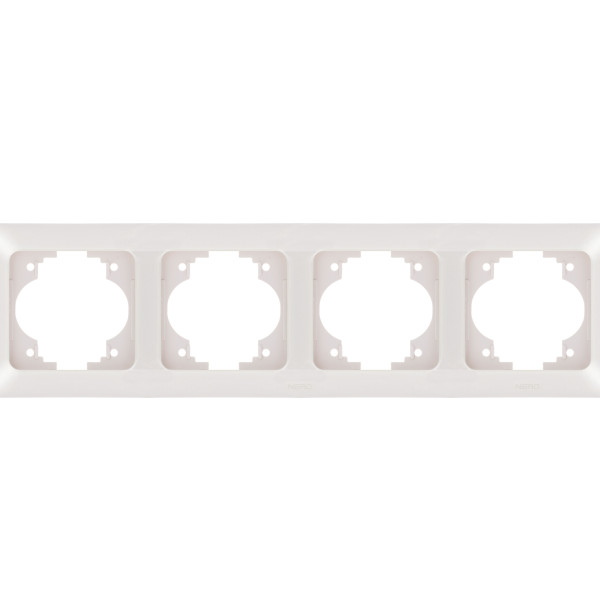 Горизонтальна 4-на рамка NE-AD ARAS 93-11-18 кремова