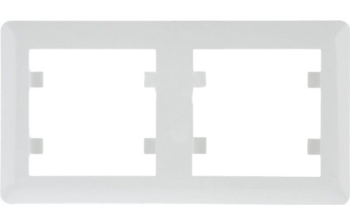Рамка 2-кратна WL5220 Lumina-Soul, горизонтальна, біла, Hager