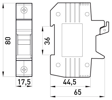 Держатель предохранителя E.Next e.fuse.1038.h1 на DIN-рейку 10х38 1р 32А (i0300001) - фото №2