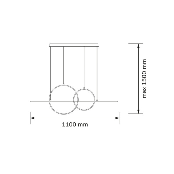 Подвесной светильник, люстра Goldlux 331809 Laura LED 1x42W 4000K 4800Lm IP20 золотой - фото №4