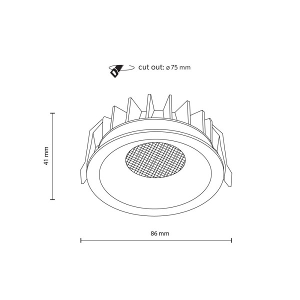 Точковий світильник TK Lighting 18126 Nexus LED 1x12W 3000K/4000K/6000K 802Lm IP20 білий - фото №2