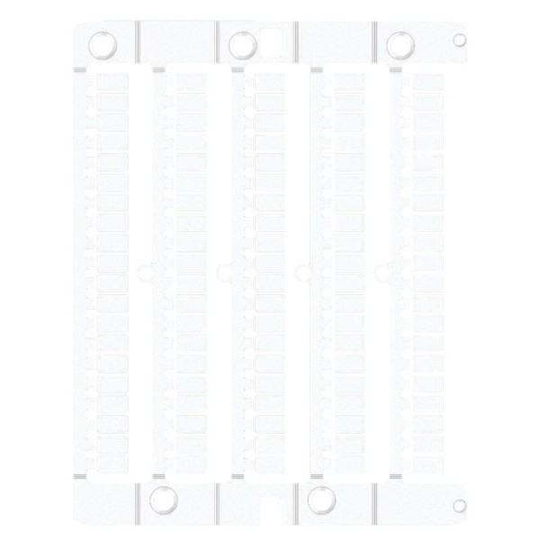 Маркировочная пластина ETI ES-TAP6715W 67х15мм 6шт ПВХ белая под шильд (3903306)