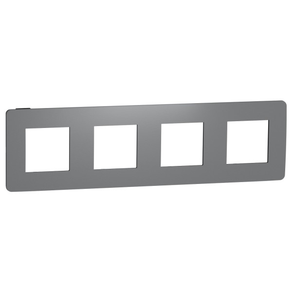 Четырехпостовая рамка Schneider Electric NU280822 (дымчато-серый/антрацит)