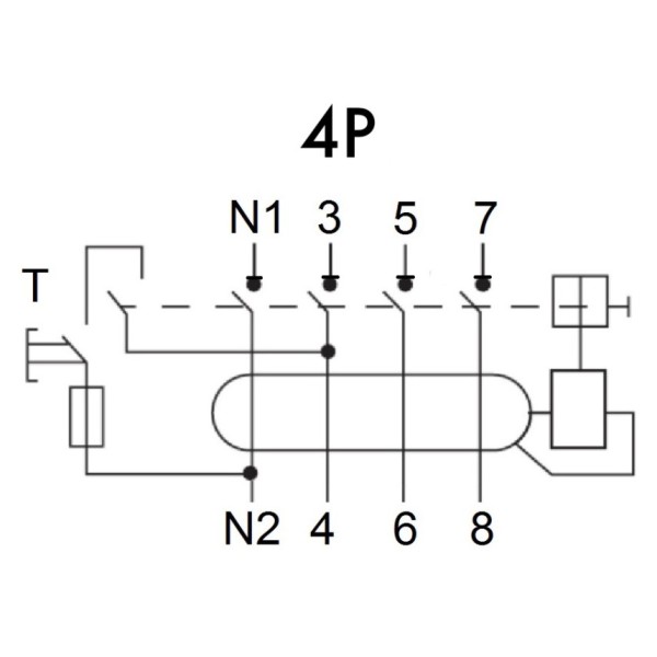 ПЗВ Schrack AR056103 10кА 63А 30мА 3P+N тип A - фото №8