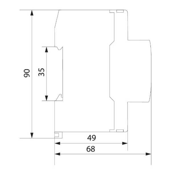 Реле контролю напруги та струму Аско-Укрем RKV 2P 40A - фото №4