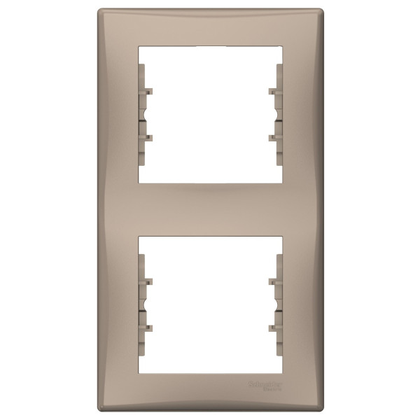 Двопостова вертикальна рамка Schneider Electric Sedna SDN5801168 (титан)