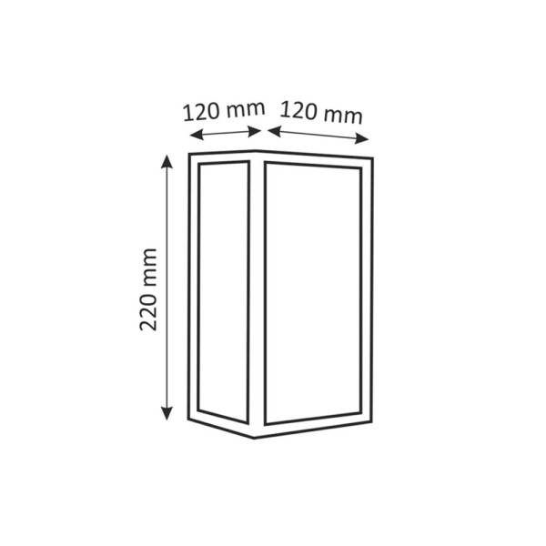 Вуличний світильник Goldlux 309167 Malmo E27 1x15W IP44 чорний - фото №2