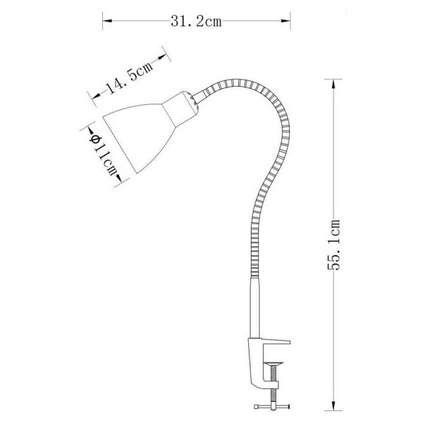 Світильник настільний LIANA Е27 синій Violux ( 510106 ) - фото №1