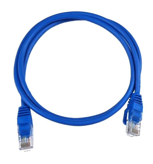 Патч-корд GEAR cat.5e UTP CU 24AWG 0.5м синій (GPC-UTPCURJ45-0.5BE)
