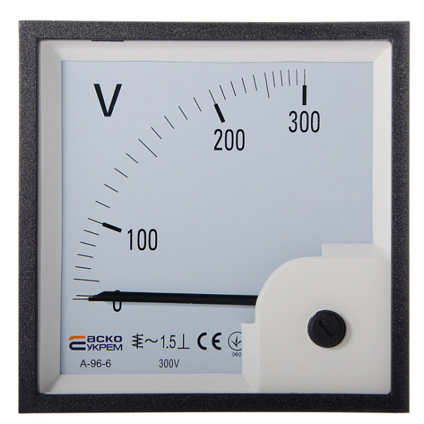 Вольтметр Аско-Укрем 300В АС 96х96мм (А-96-6) (A0190010095)