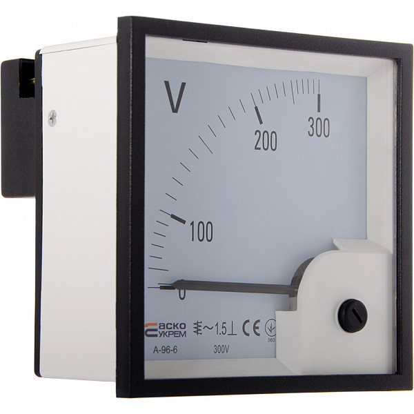 Вольтметр Аско-Укрем 300В АС 96х96мм (А-96-6) (A0190010095) - фото №3