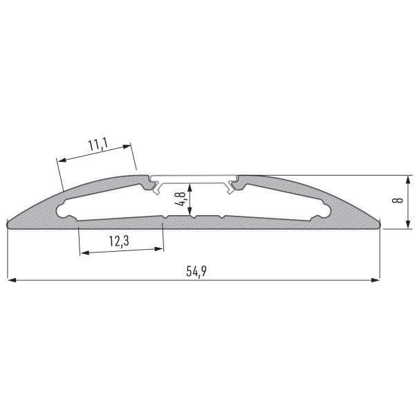 Профіль для світлодіодної стрічки Lumines RETO білий - фото №1