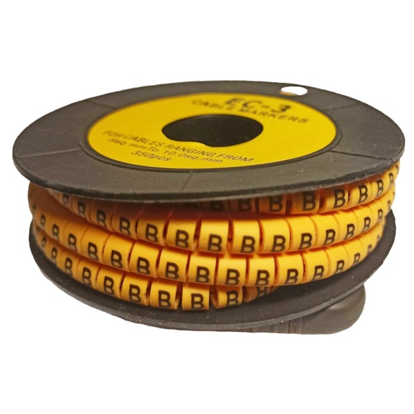 Маркер TNSy МК1 1,5-2,5мм² символ «В» 1000шт (TNSy5502430)