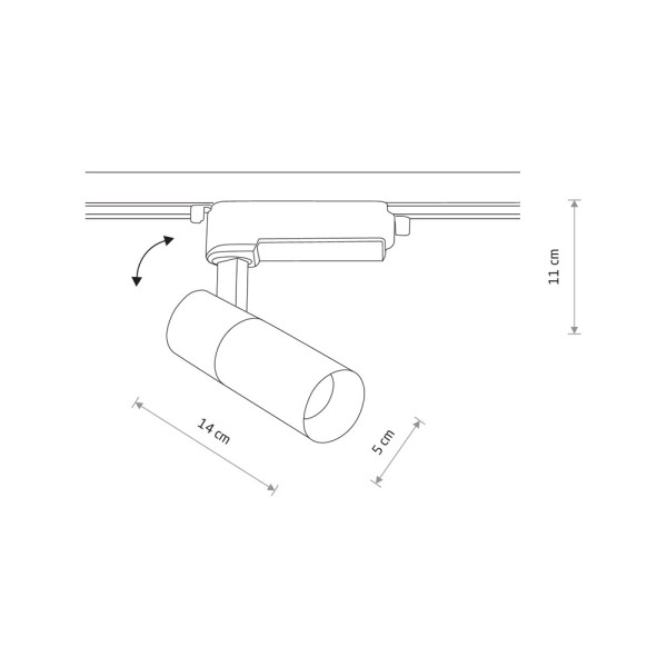 Трековий світильник Nowodvorski 10377 Profile Tinos LED 1x10W 4000K 1000Lm IP20 білий - фото №3