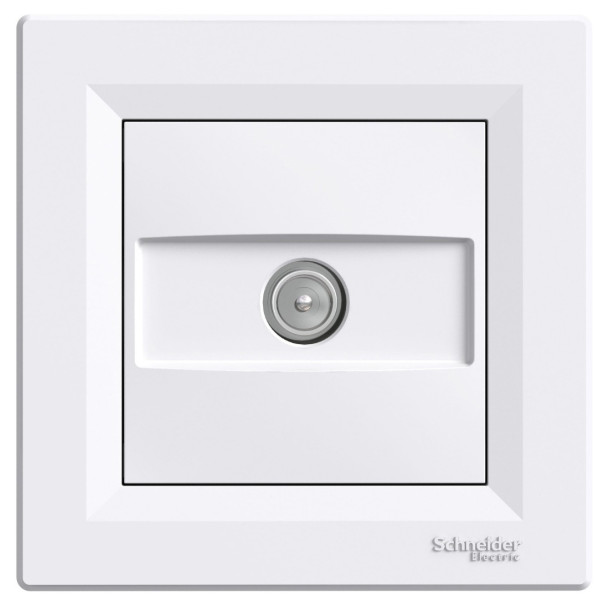 Проходная TV розетка (4 dB) Schneider Electric Asfora EPH3200221 (белая)