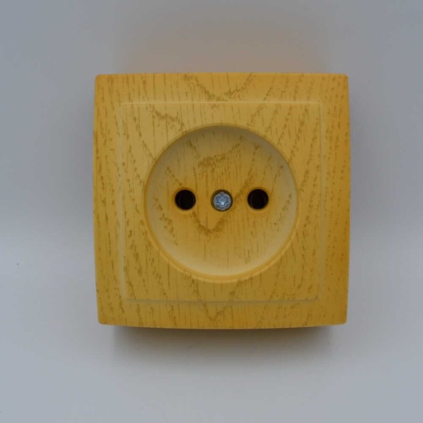 Розетка Nilson Themis клен 1-на без заземлення ( 26281015 ) - фото №1