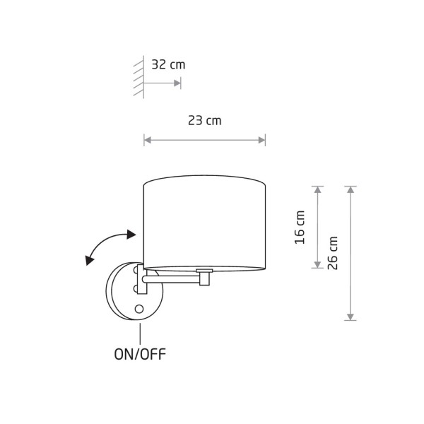 Бра, настенный светильник Nowodvorski 11781 Hotel Mood E14 1x10W IP20 светло-бежевый - фото №3