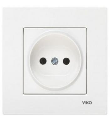 Розетка одноместная белая VIKO Karre