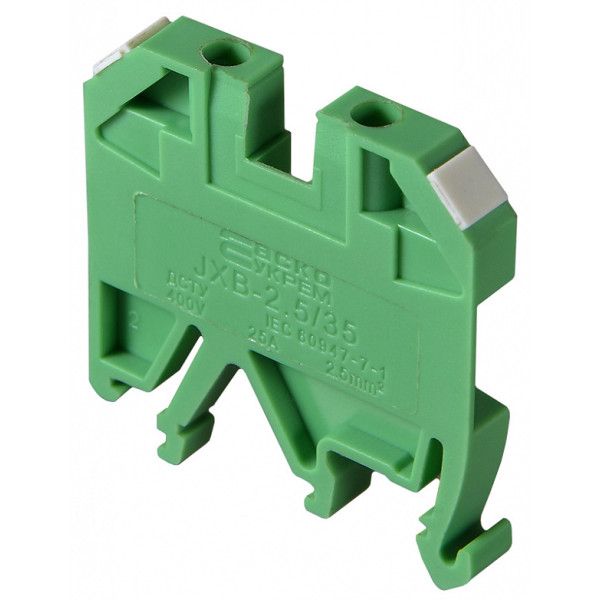 Клеммник Аско-Укрем JXB 2,5/35 зеленый (A0130010010) - фото №2