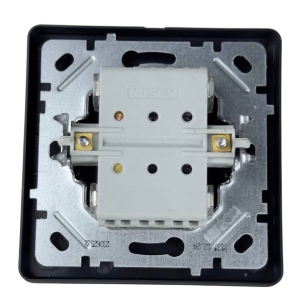 Вимикач Nilson Selene антрацит кнопка "ДЗВІНОК" ( 23362512 ) - фото №1